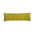 Mycelium 01 Golden Olive Bolster Cushion