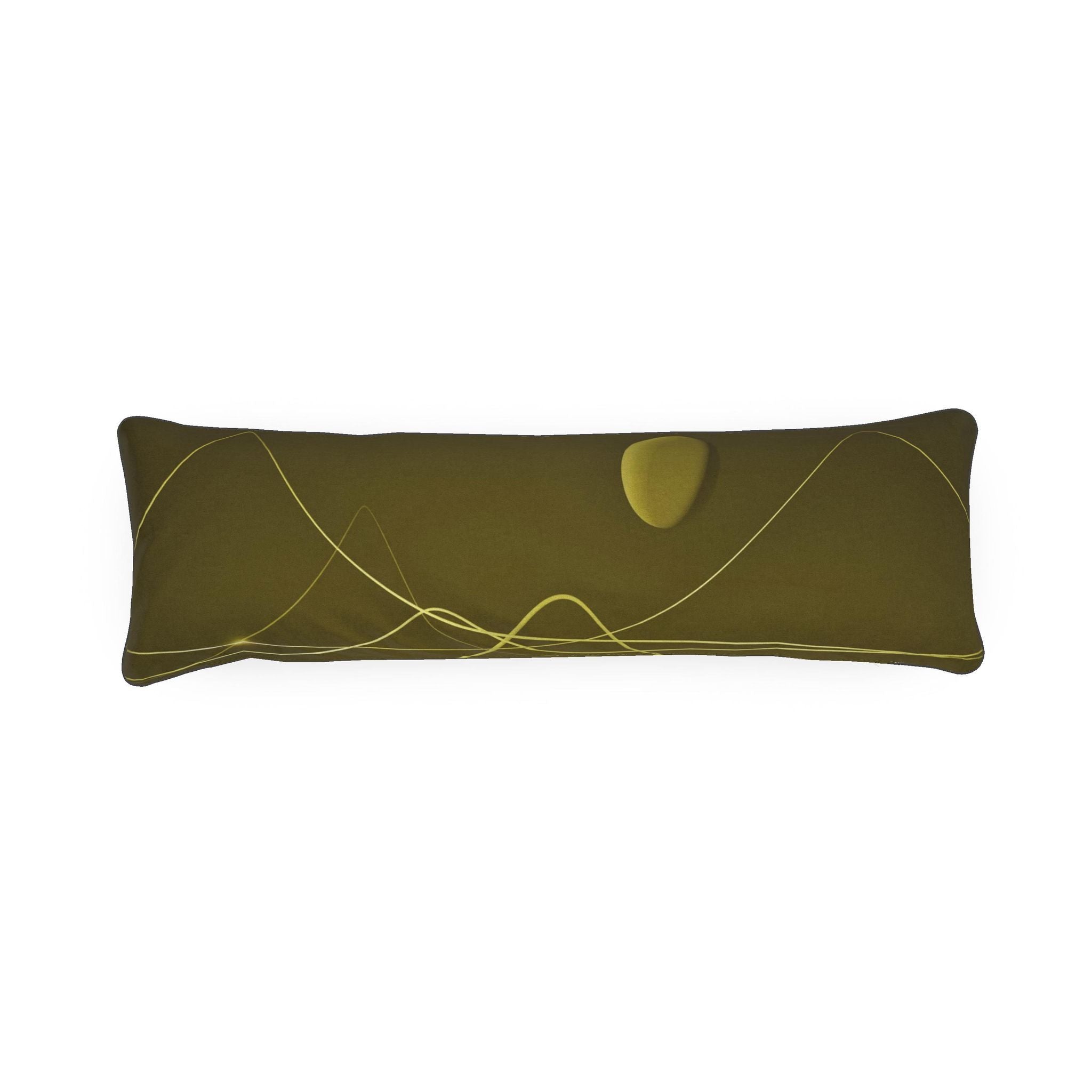 Rhino 01 Golden Olive Bolster Cushion