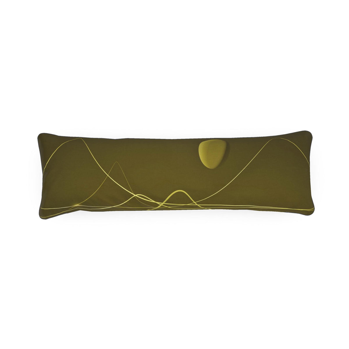 Rhino 01 Golden Olive Bolster Cushion