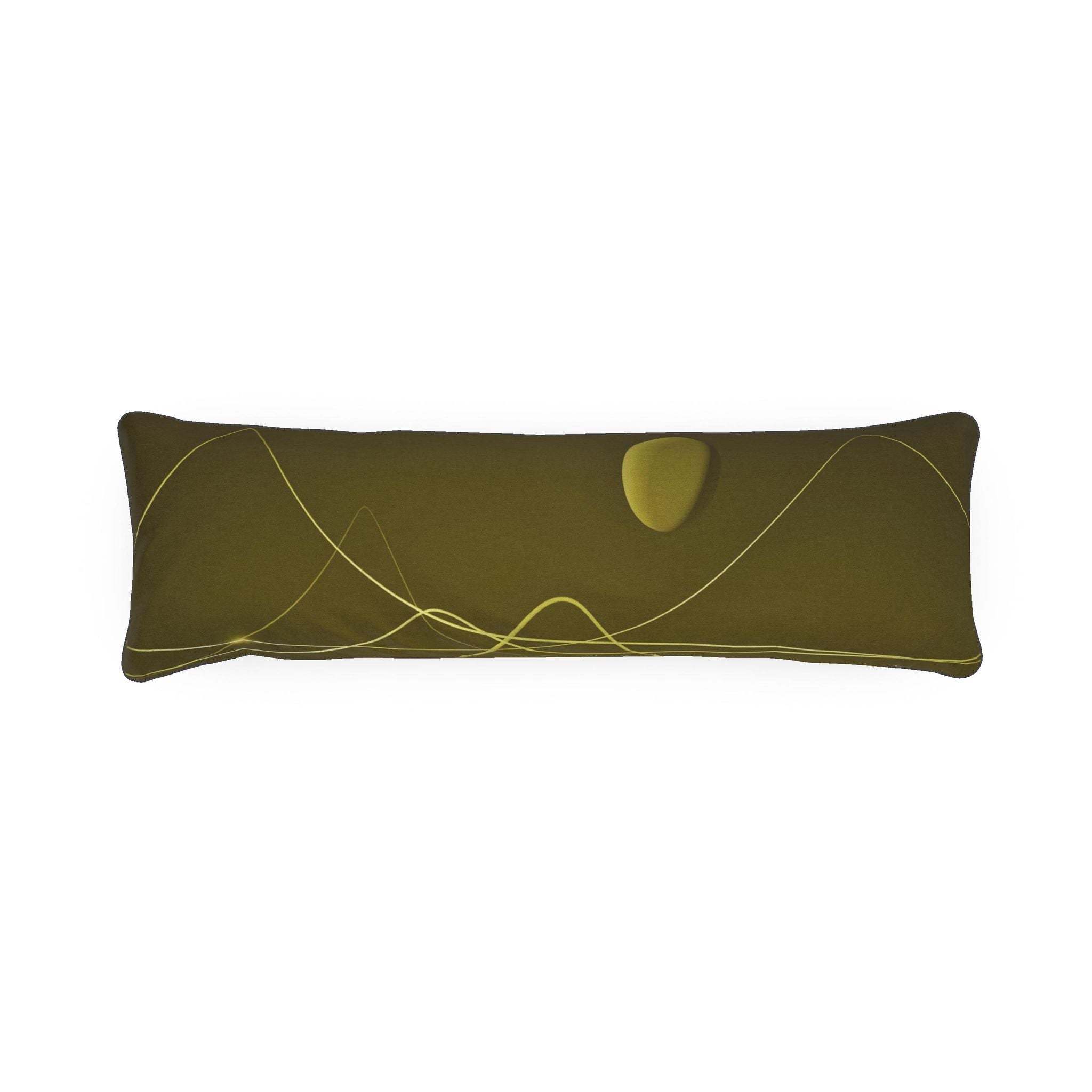 Rhino 01 Golden Olive Bolster Cushion