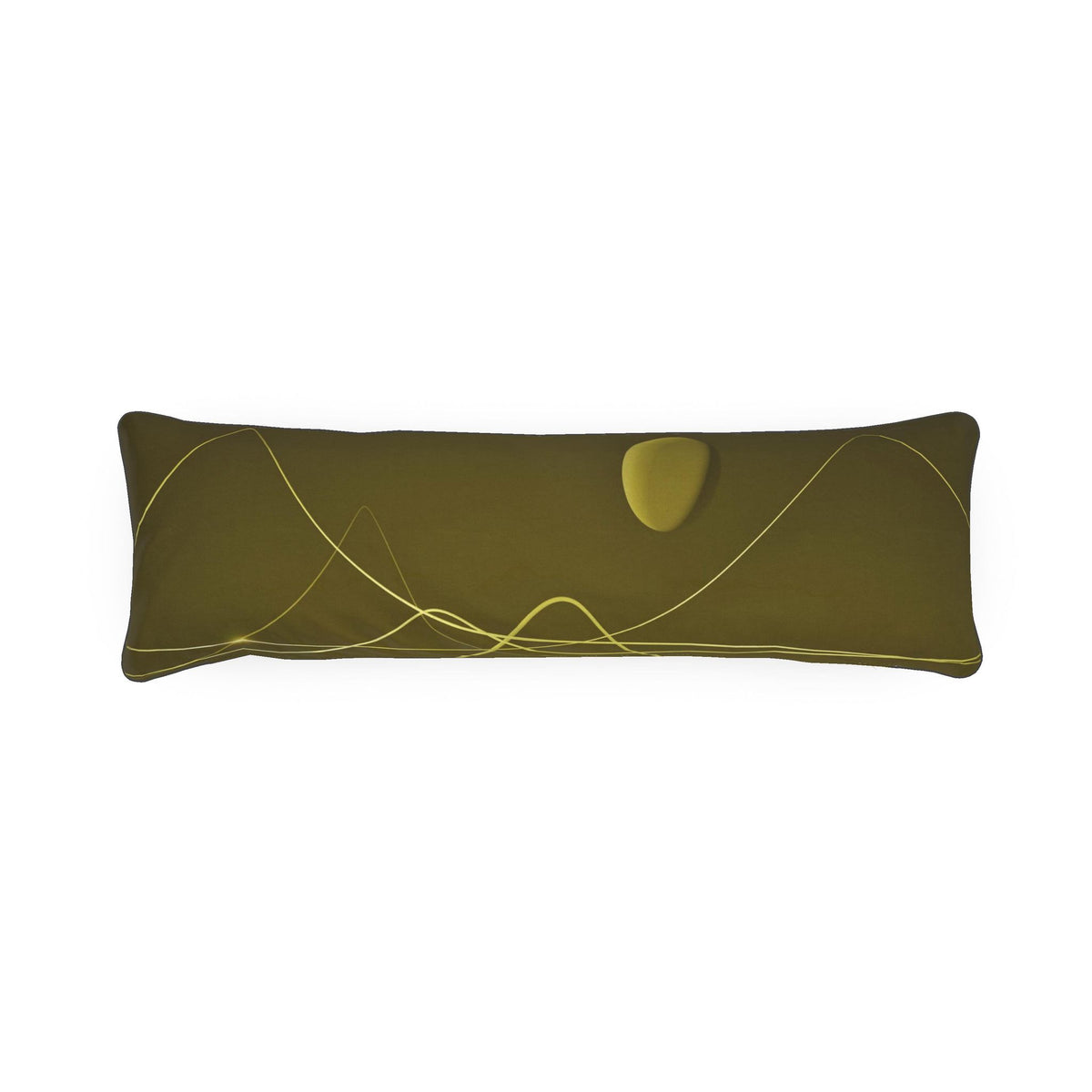 Rhino 01 Golden Olive Bolster Cushion