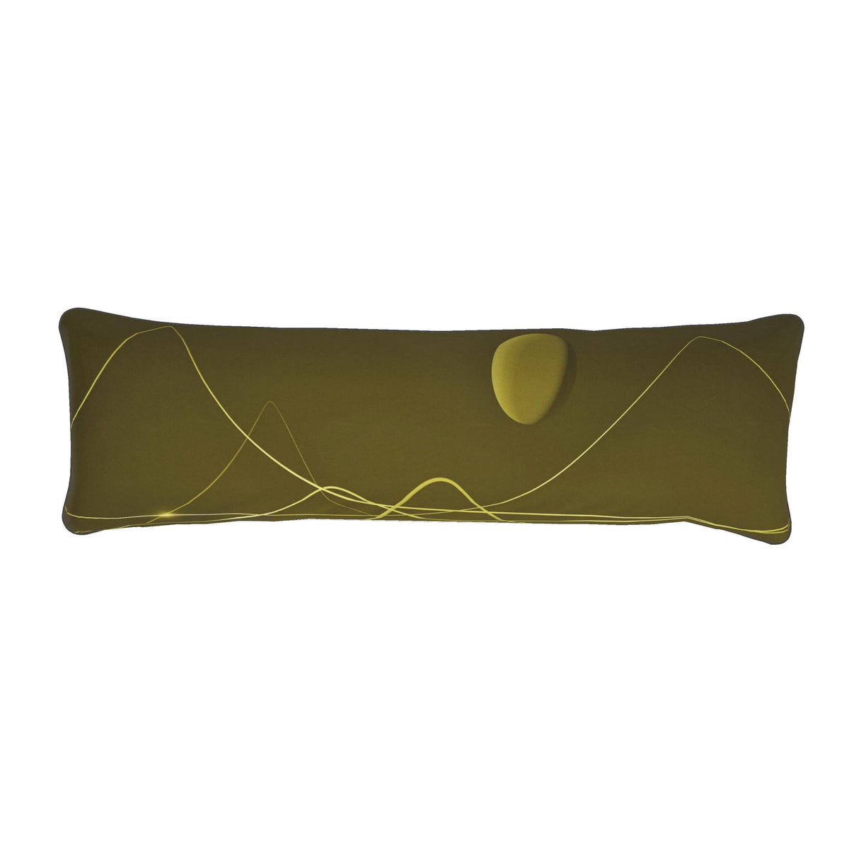 Rhino 01 Golden Olive Bolster Cushion