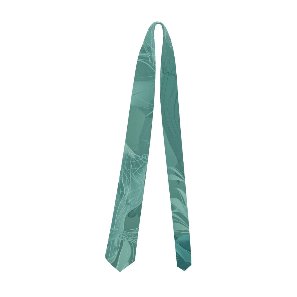 Giraffe 01 Quenched Steel Silk Tie
