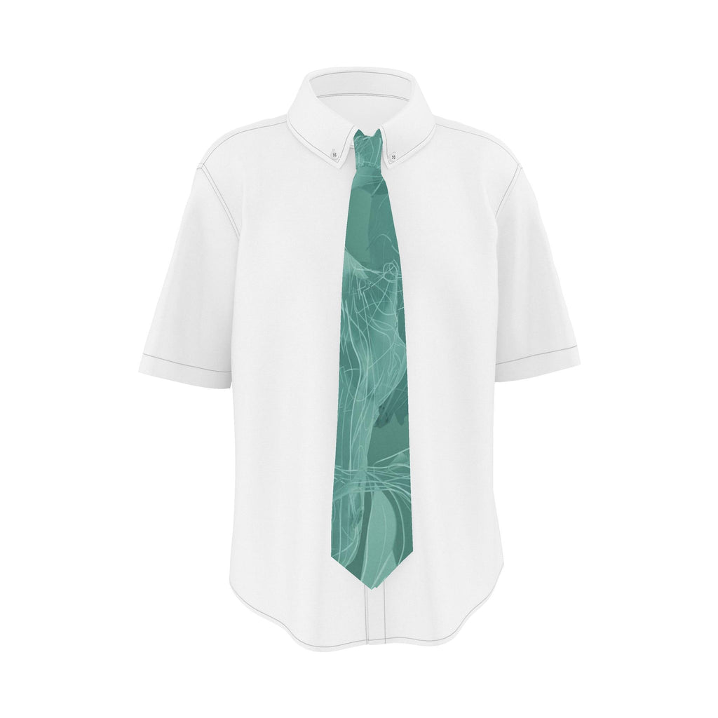 Giraffe 01 Quenched Steel Silk Tie