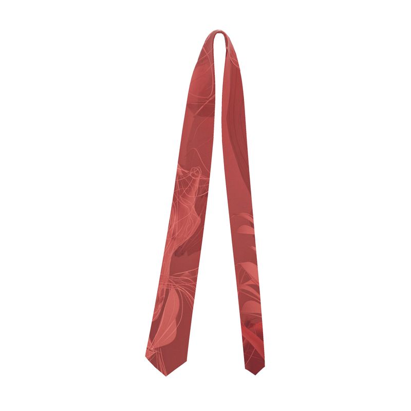 Giraffe 01 Rich Berry Silk Tie