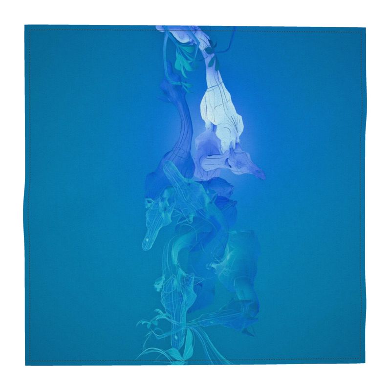 Giraffe 01 Deep Sky Silk Pocket Square
