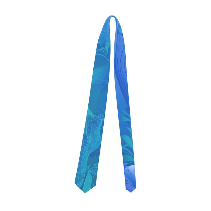 Giraffe 01 Deep Sky Silk Tie