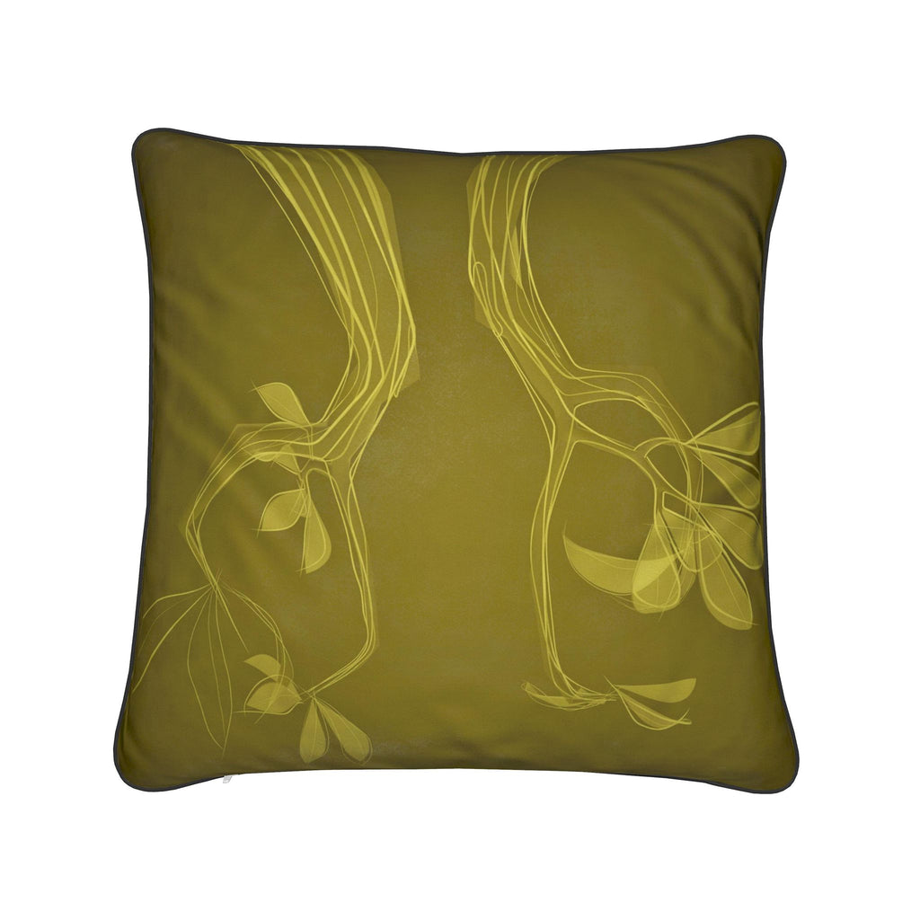 Giraffe 01 Golden Olive Cushion