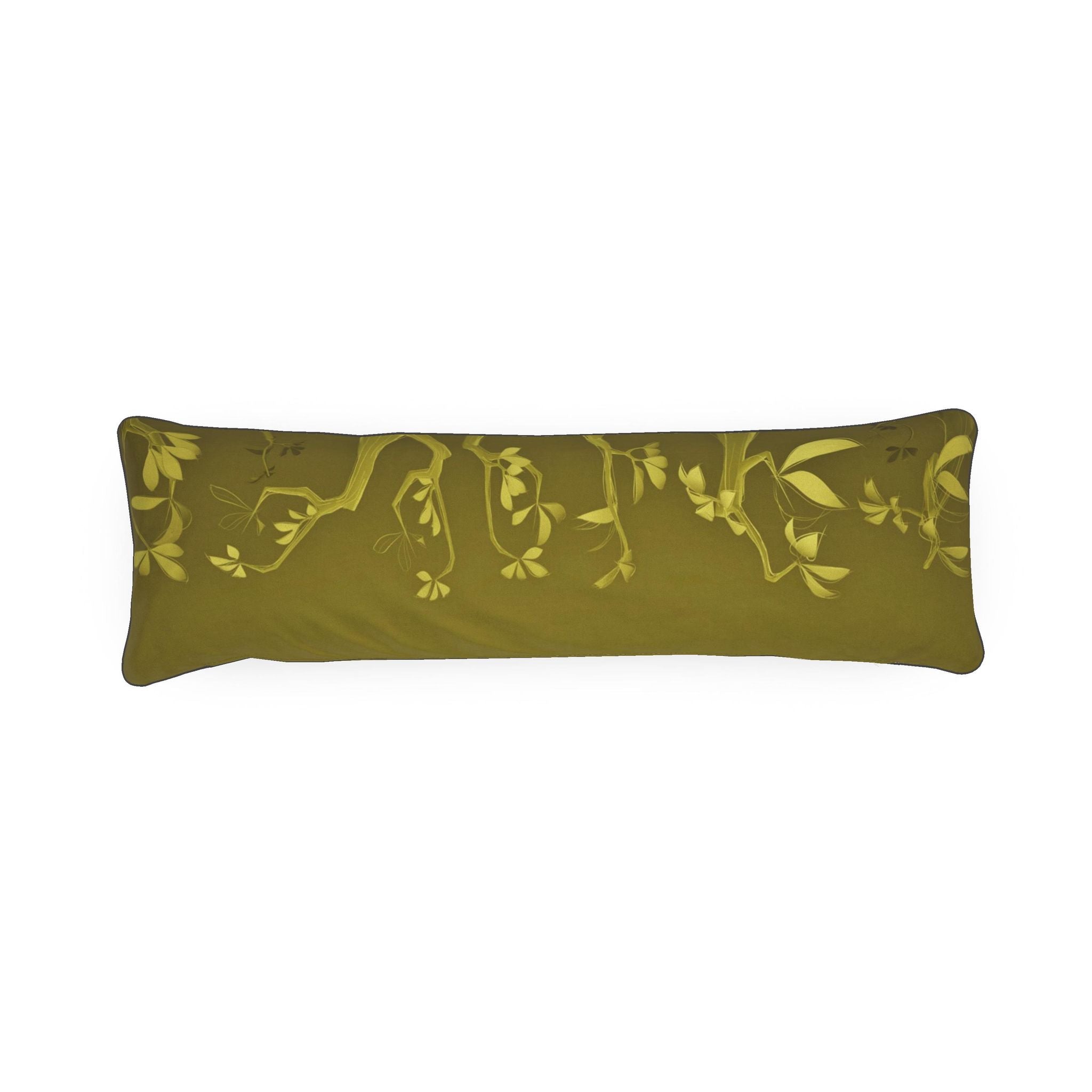 Giraffe 01 Golden Olive Bolster Cushion