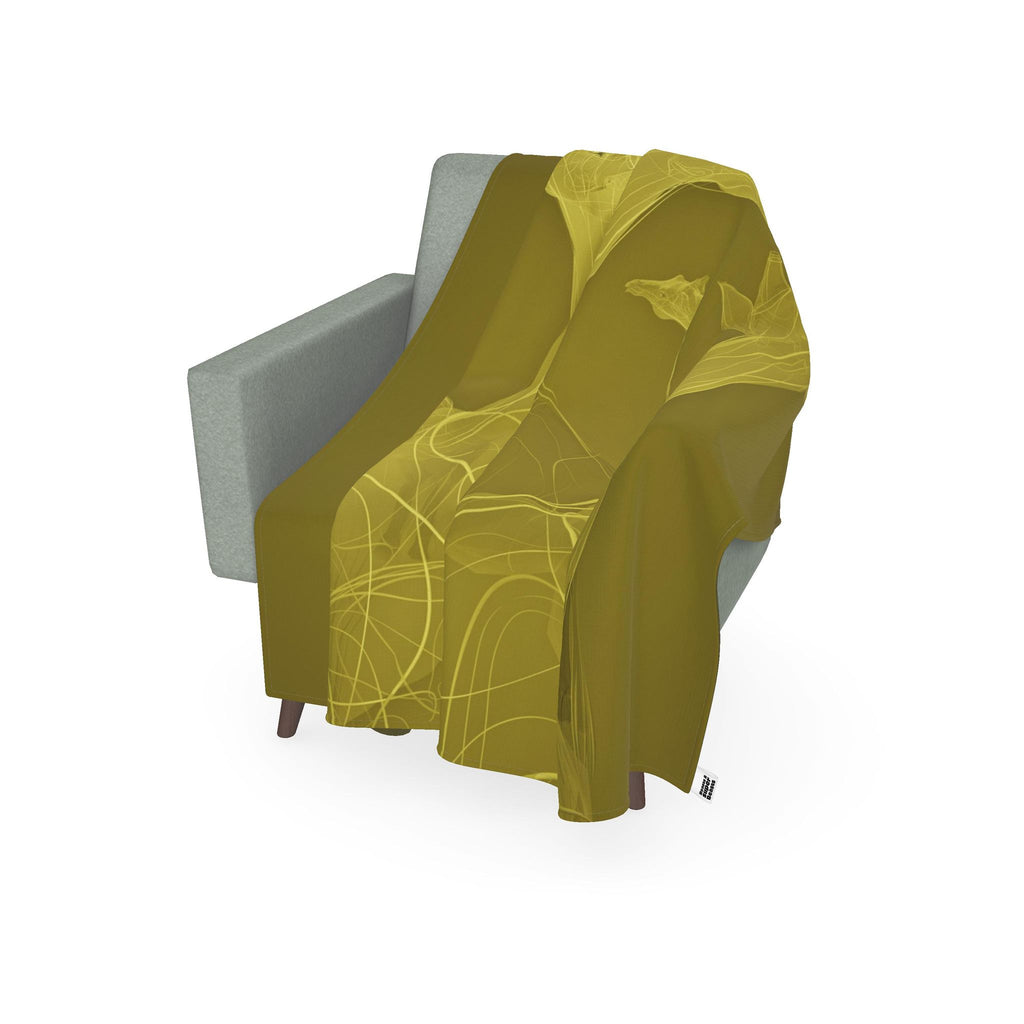 Giraffe 01 Golden Olive Throw