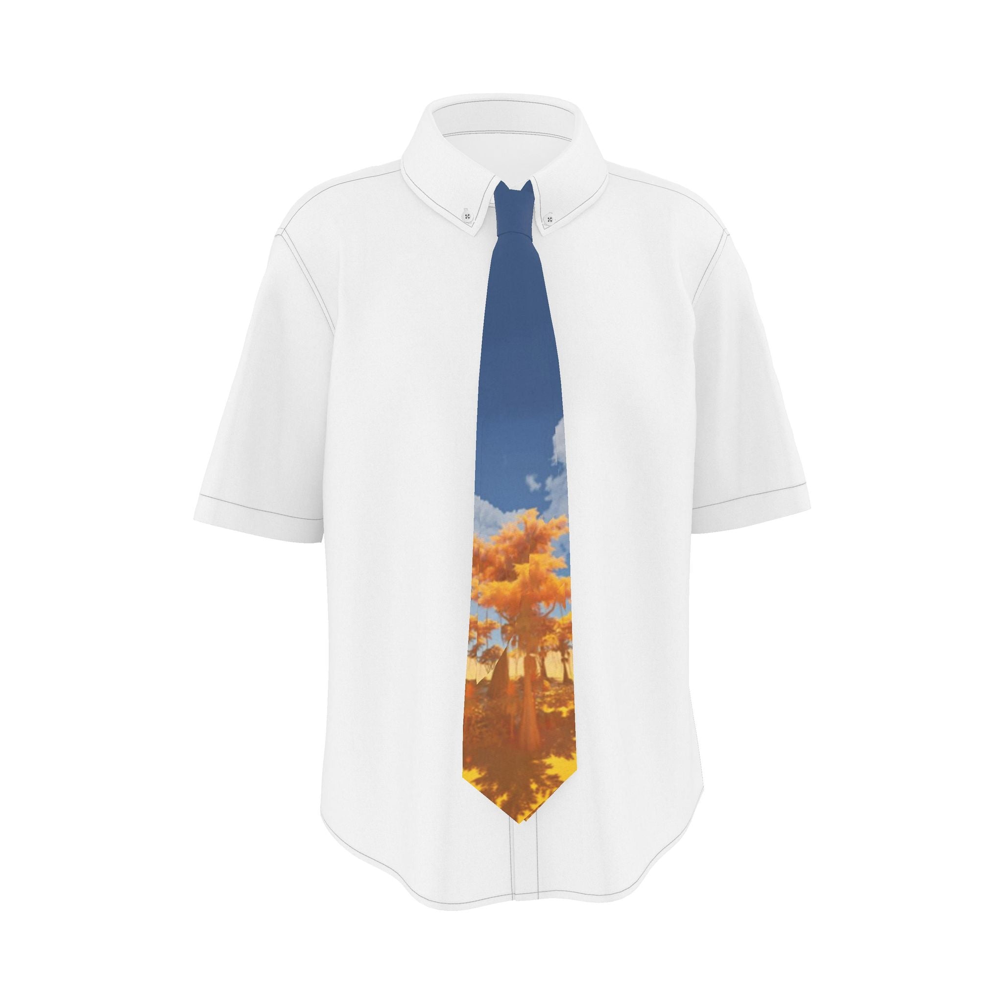 Bald Cyprus 01 Summer Yellow Silk Tie