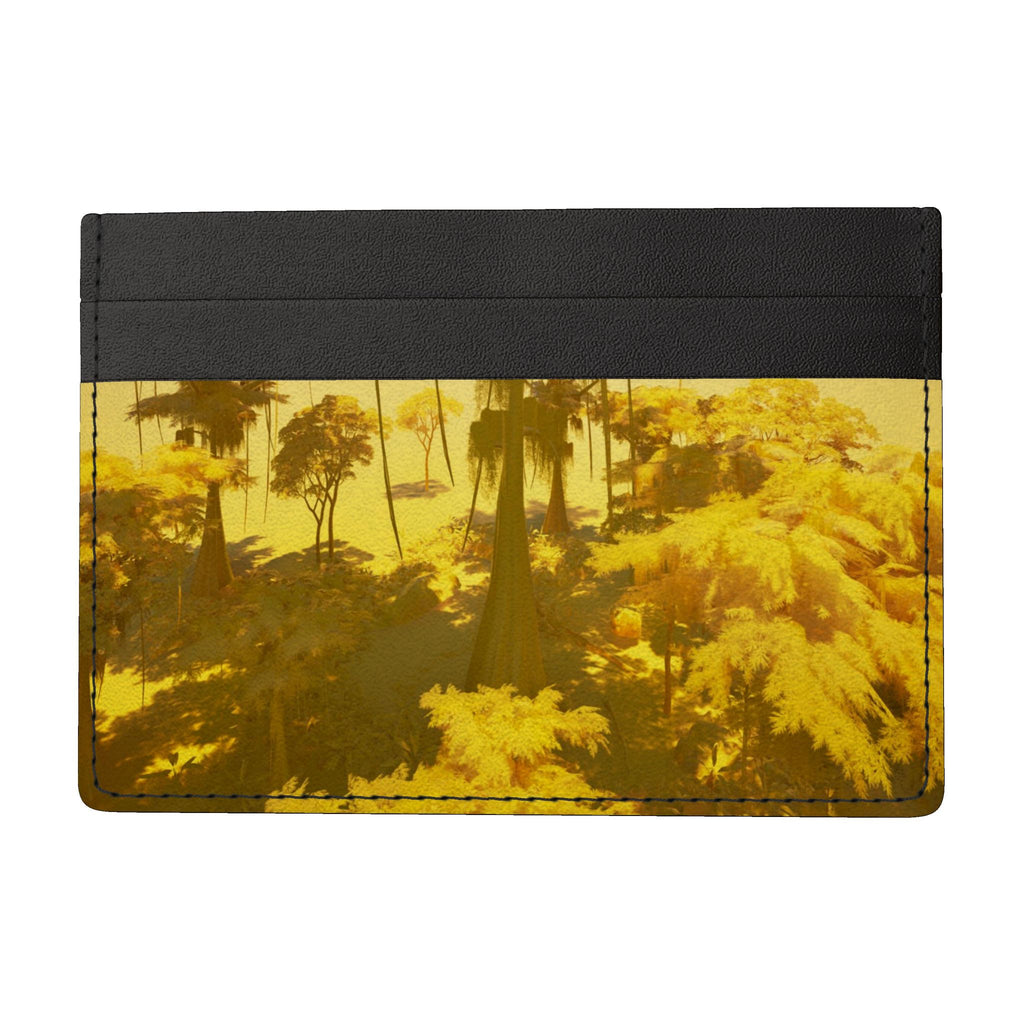 Bald Cyprus 01 Summer Yellow Leather Card Holder