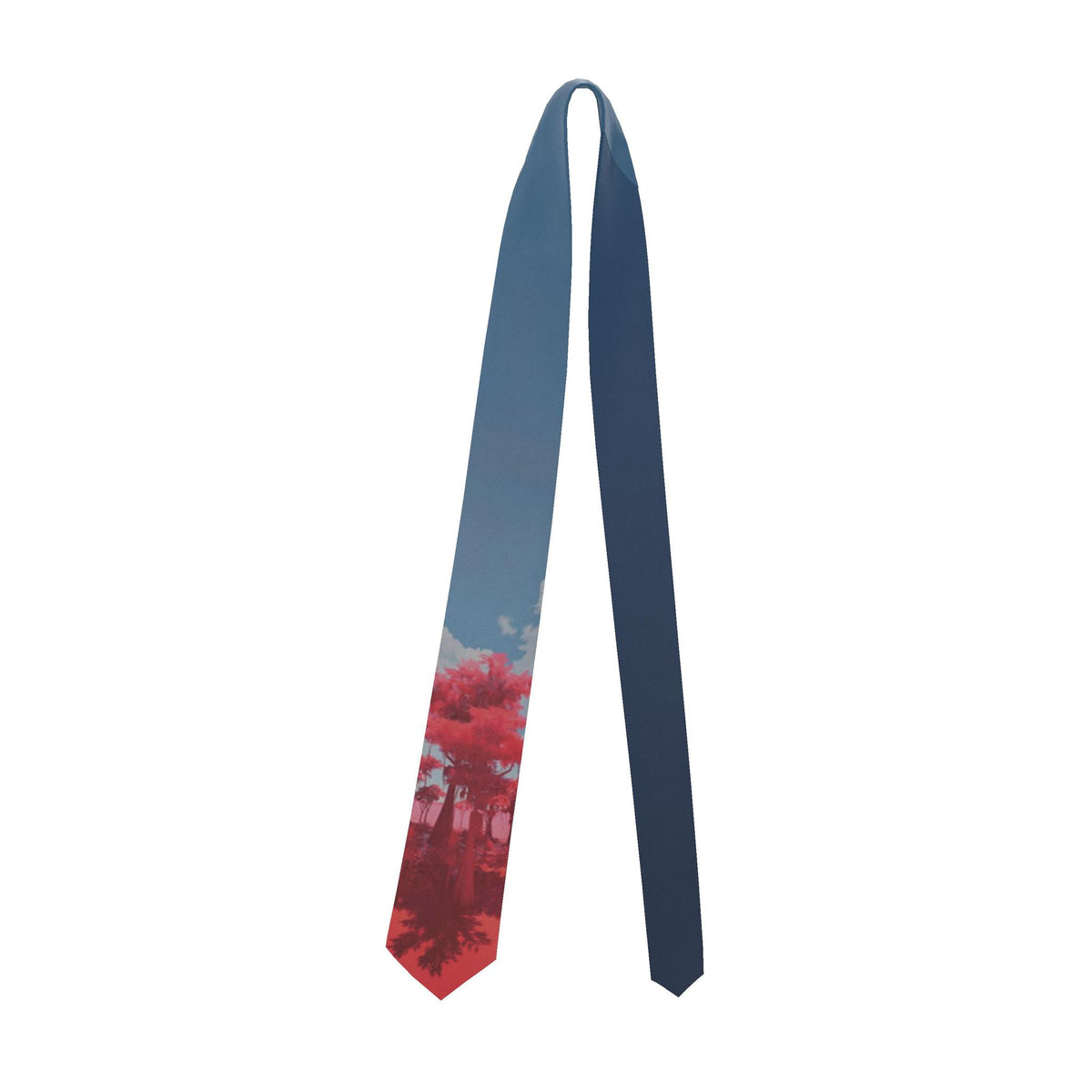 Bald Cyprus Rich Berry Silk Tie