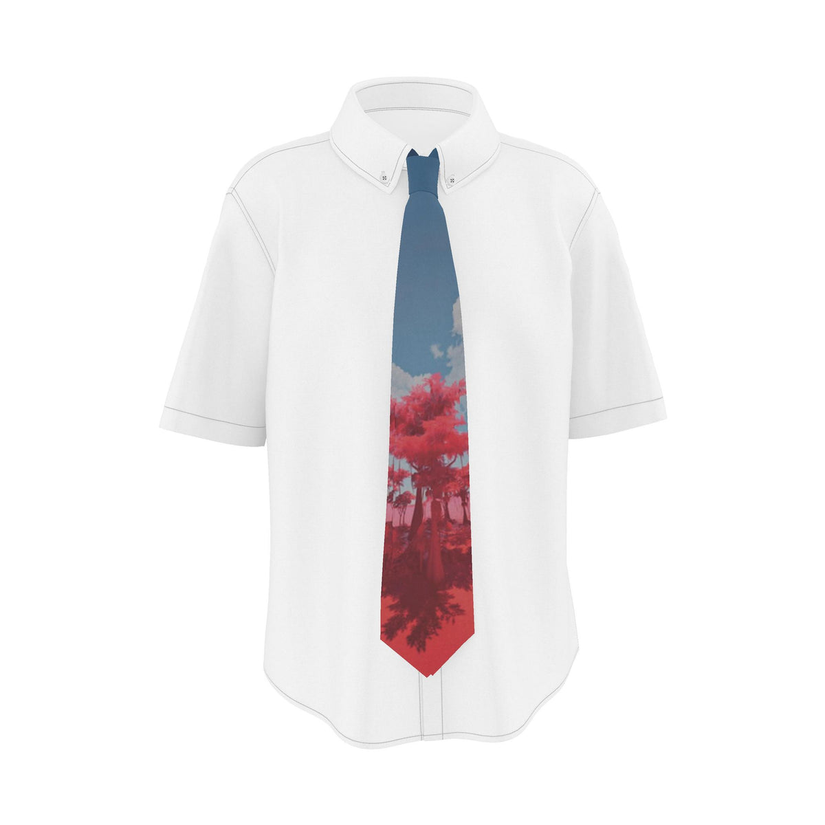 Bald Cyprus Rich Berry Silk Tie