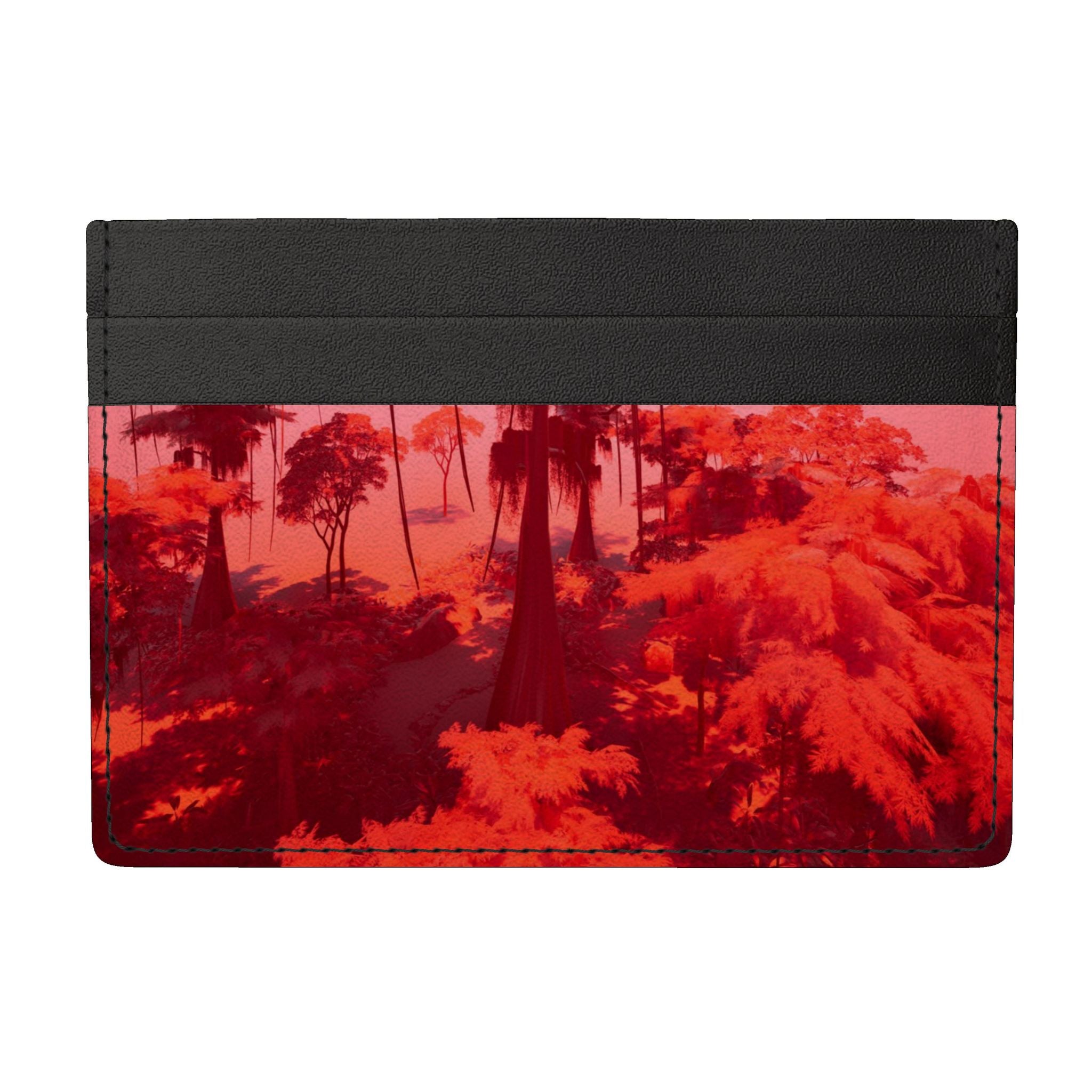 Bald Cyprus 01 Rich Berry Leather Card Holder