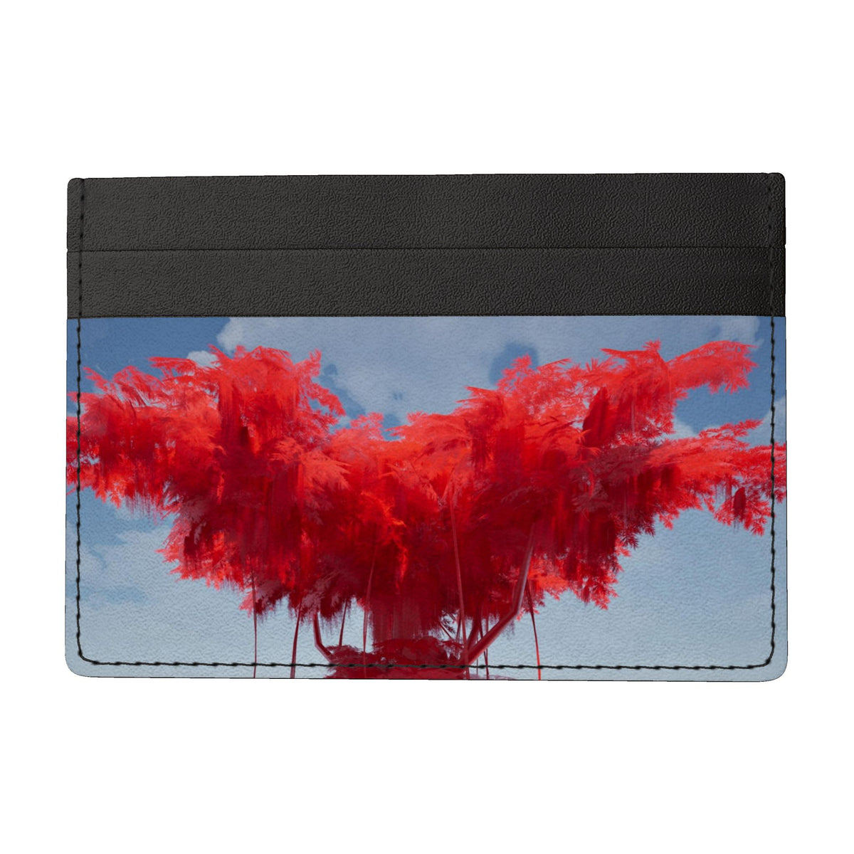 Bald Cyprus 01 Rich Berry Leather Card Holder