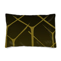 Zebra 01 Golden Olive Silk Pillow Case