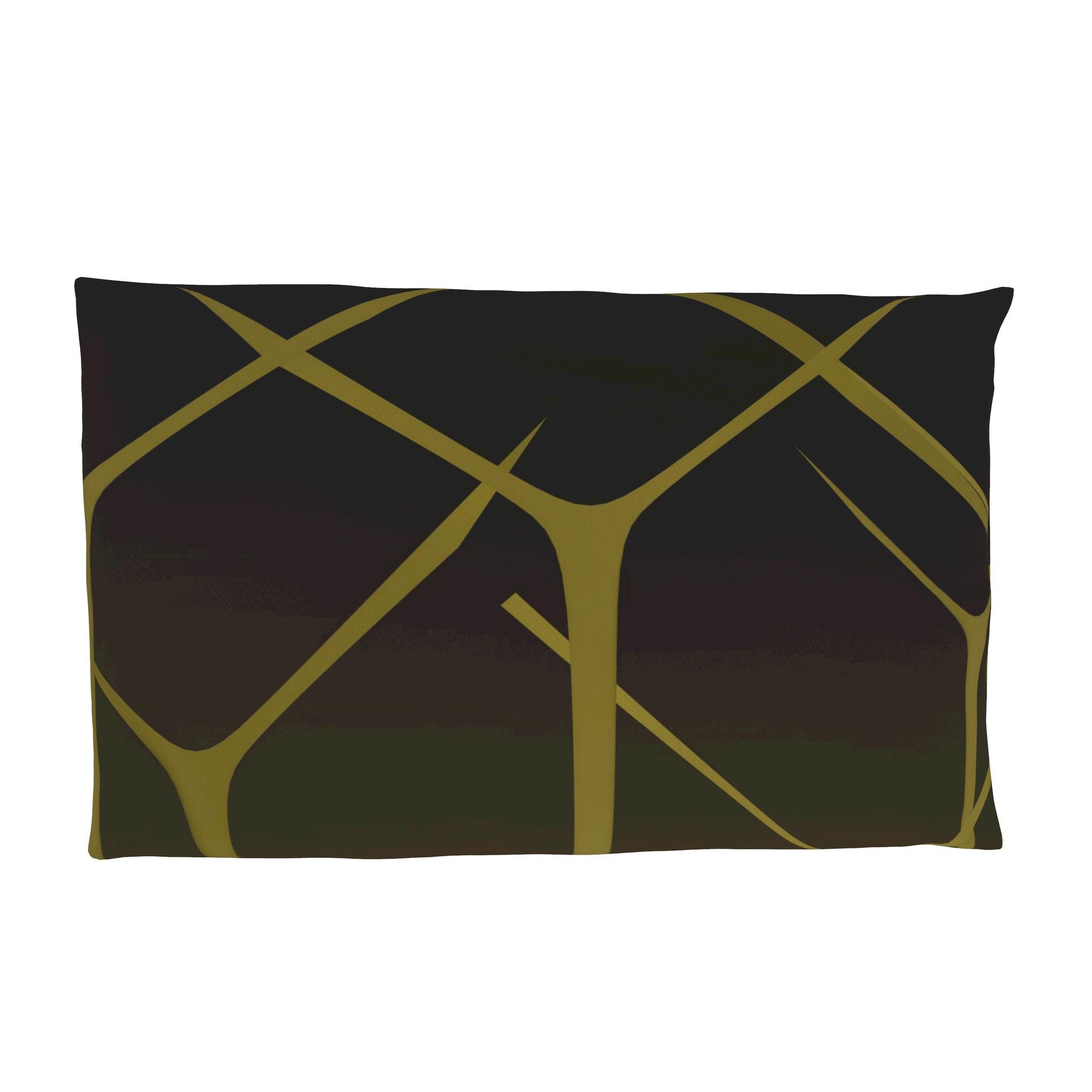 Zebra 01 Golden Olive Pillow Case