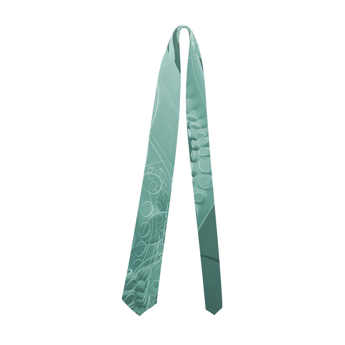 Octopus 01 Quenched Steel Silk Tie