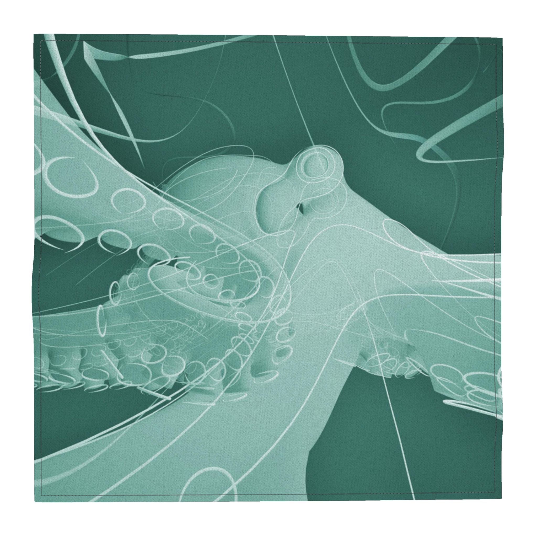 Octopus 01 Quenched Steel Pocket Square