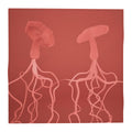 Mycelium 01 Rich Berry Pocket Square