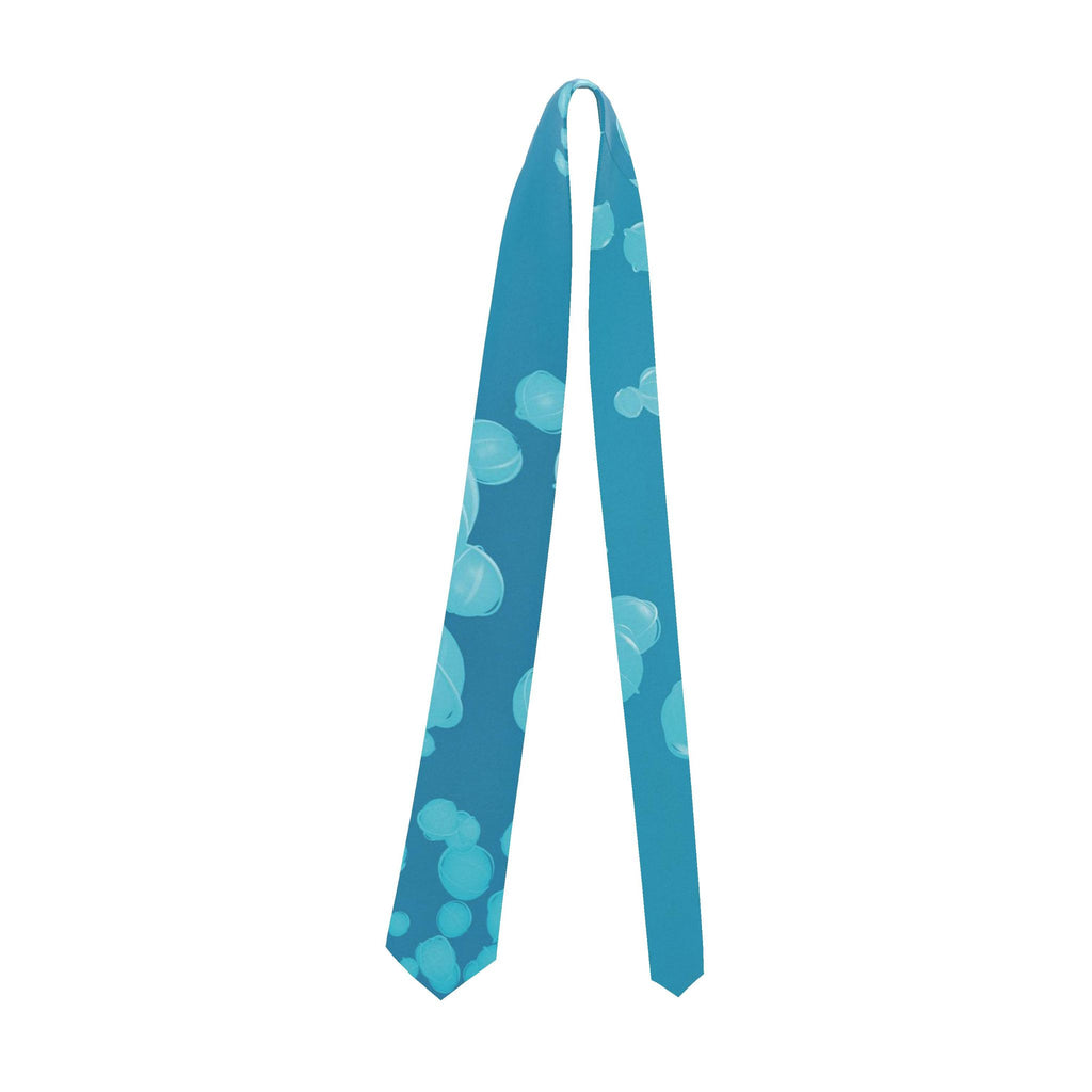 Mycelium 01 Deep Sky Silk Tie