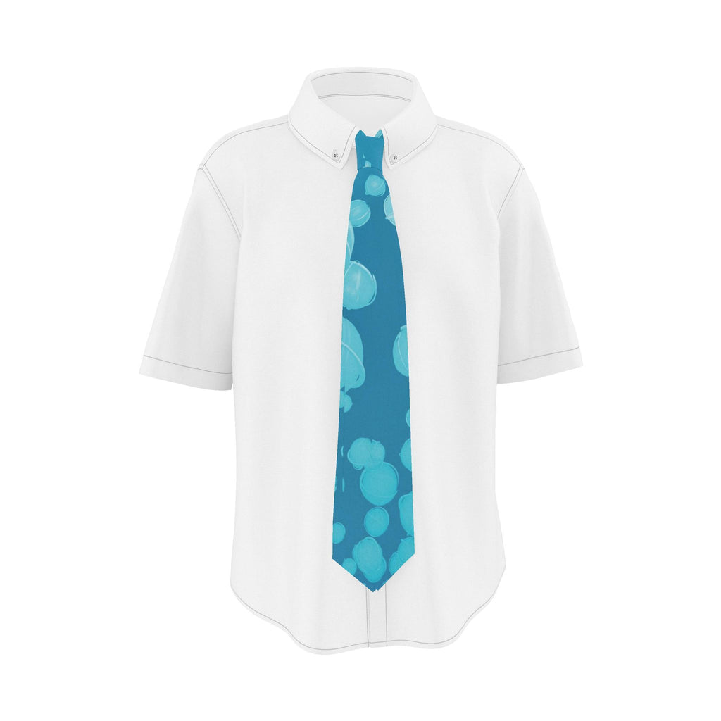 Mycelium 01 Deep Sky Silk Tie