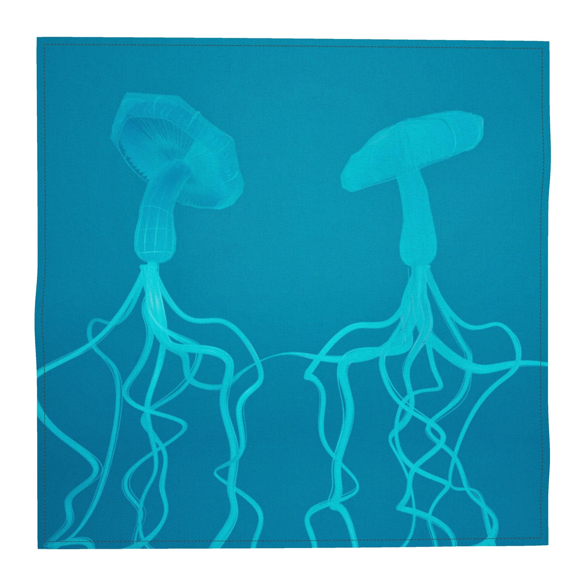 Mycelium 01 Deep Sky Pocket Square