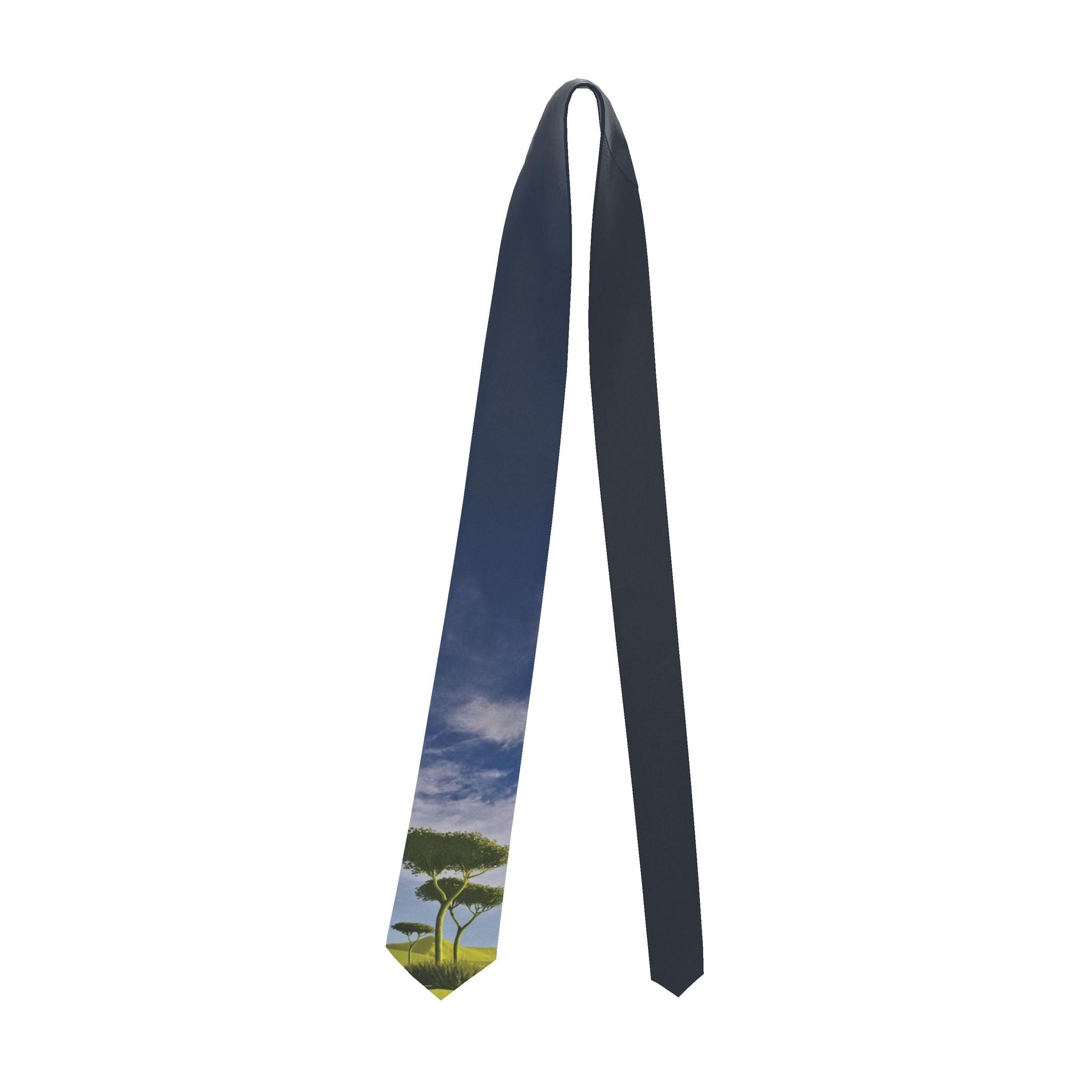 Stone Pine 01 Golden Olive Silk Tie