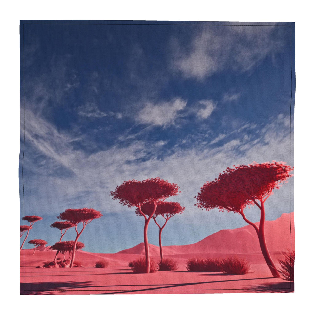 Stone Pine 01 Rich Berry Pocket Square