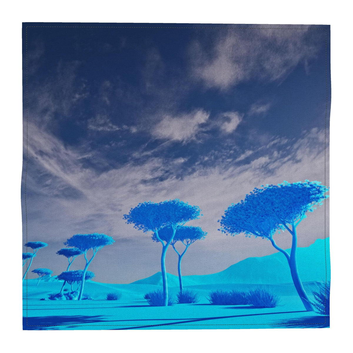 Stone Pine 01 Deep Sky Pocket Square