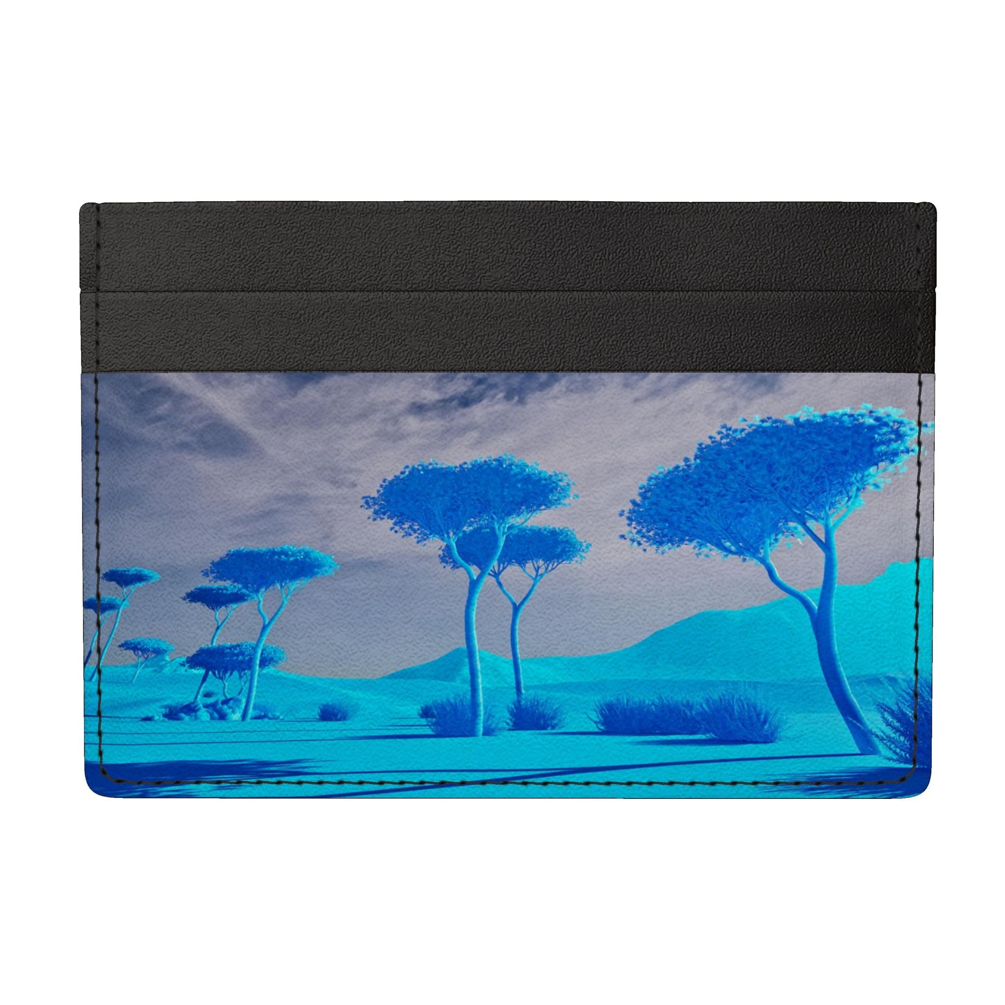 Stone Pine 01 Deep Sky Leather Card Holder