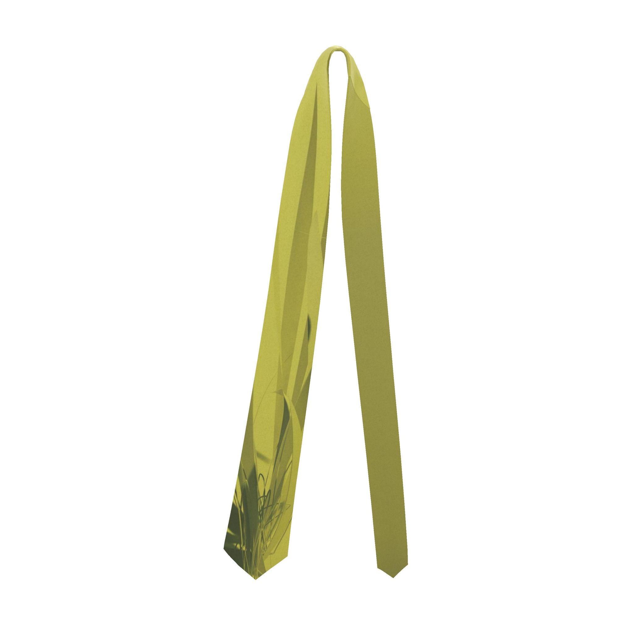 Grasses 01 Golden Olive Silk Tie