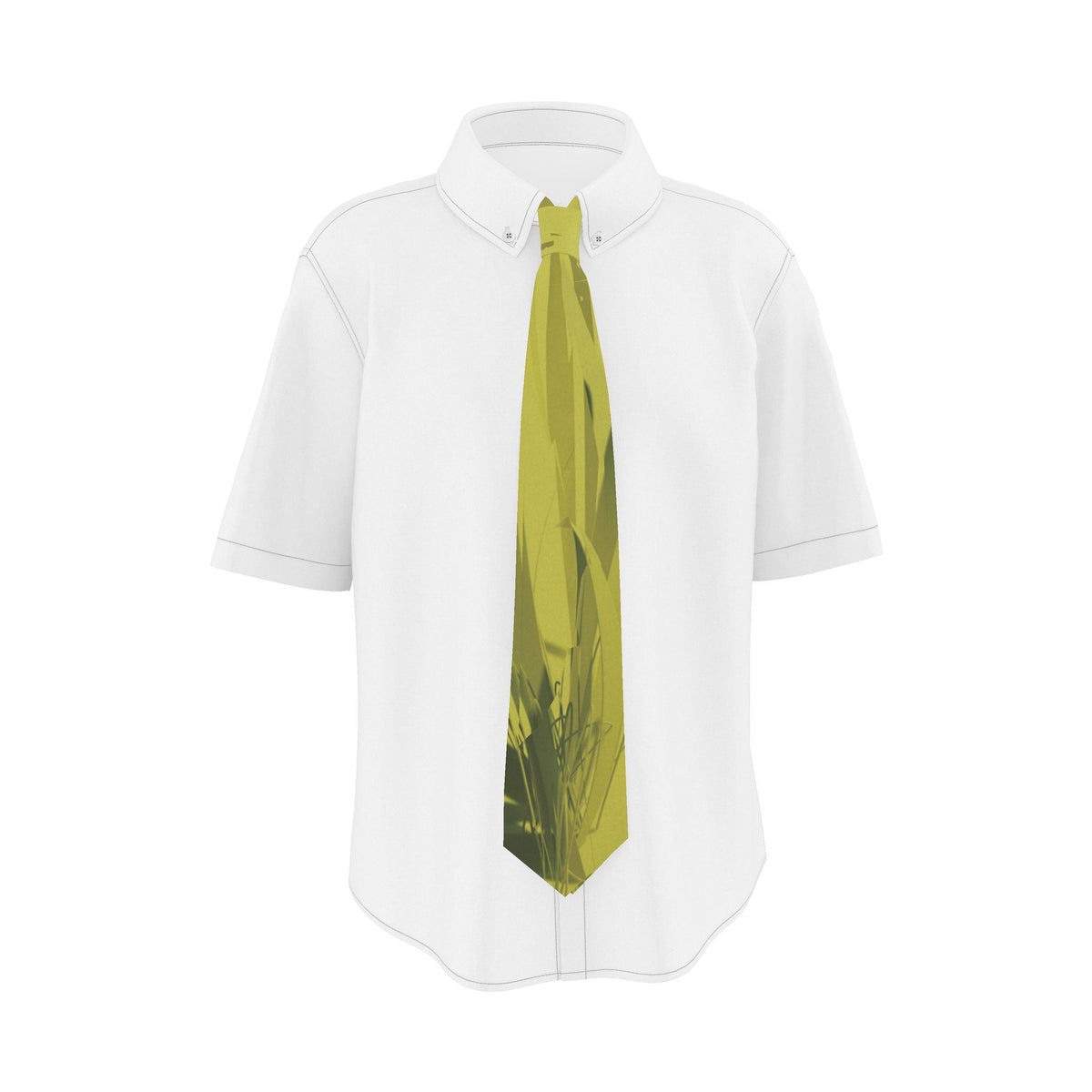 Grasses 01 Golden Olive Silk Tie