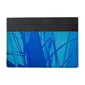 Grasses 01 Deep Sky Leather Card Holder