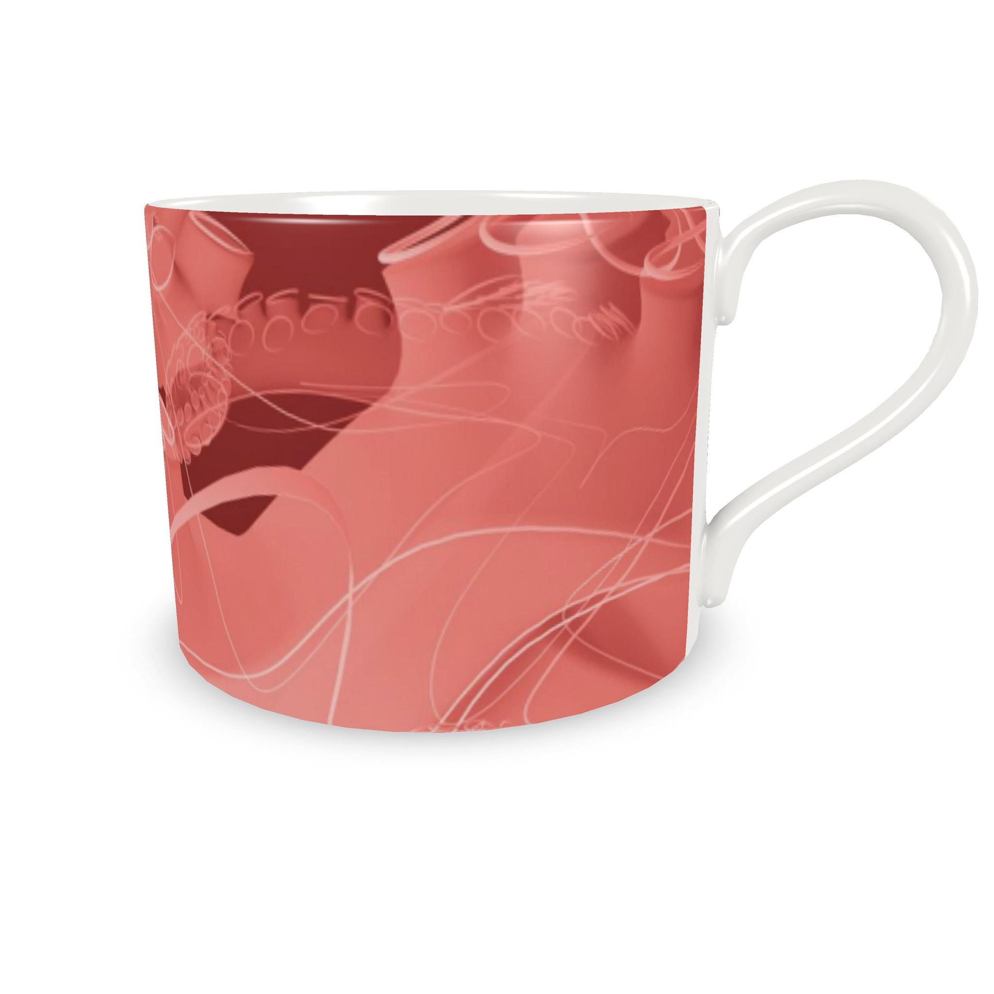 Octopus 01 Rich Berry Cup & Saucer