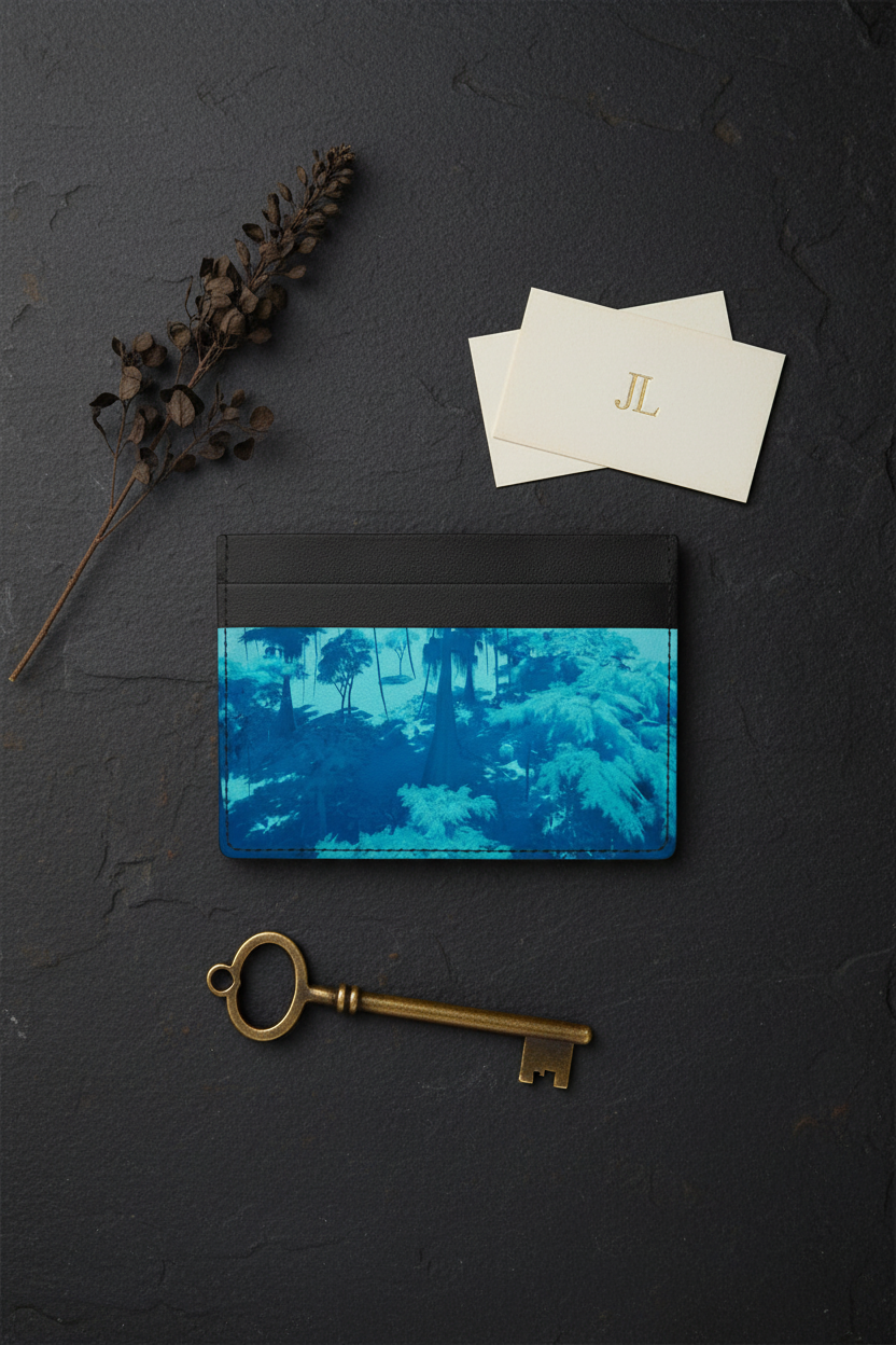 Bald Cyprus Deep Sky Card Holder - Flat Lay